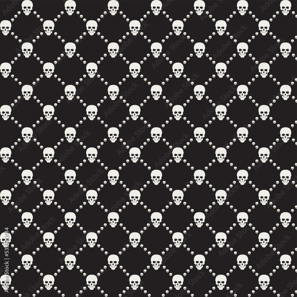 Skull seamless vector illustration Skull seamless vector illustration
