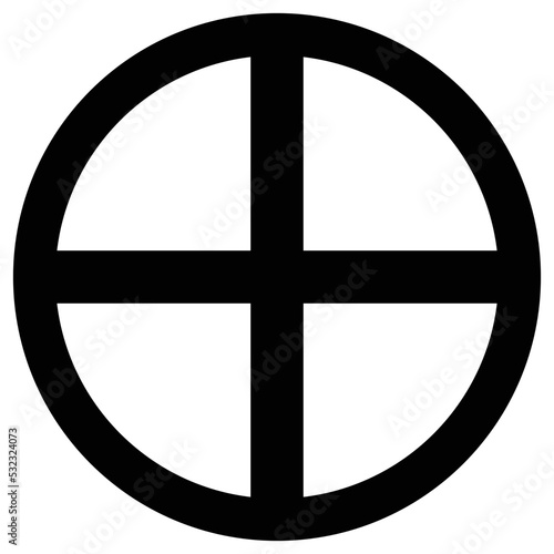 家紋です。轡（くつわ）といいます。