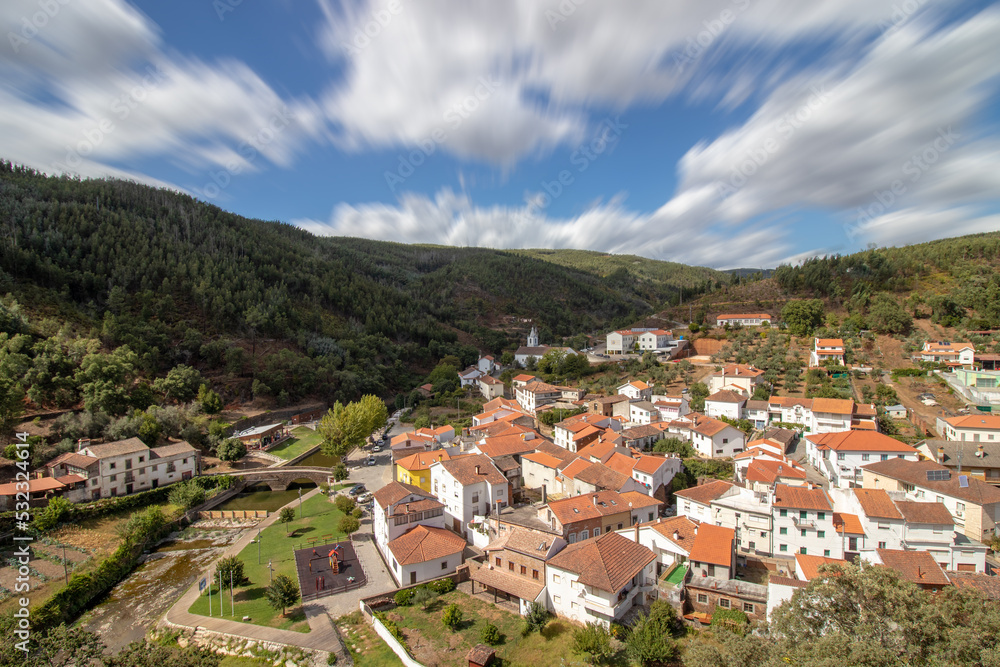 Fantastic Landscape of the village of Alvares, located on National Road 2, EN2, Gois, Portugal