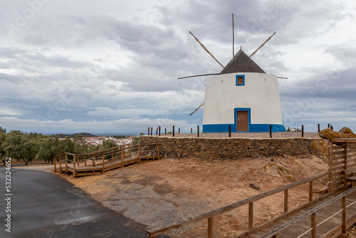 Windmills of Maralhas, in the Alentejo village of Aljustrel, Beja, Portugal