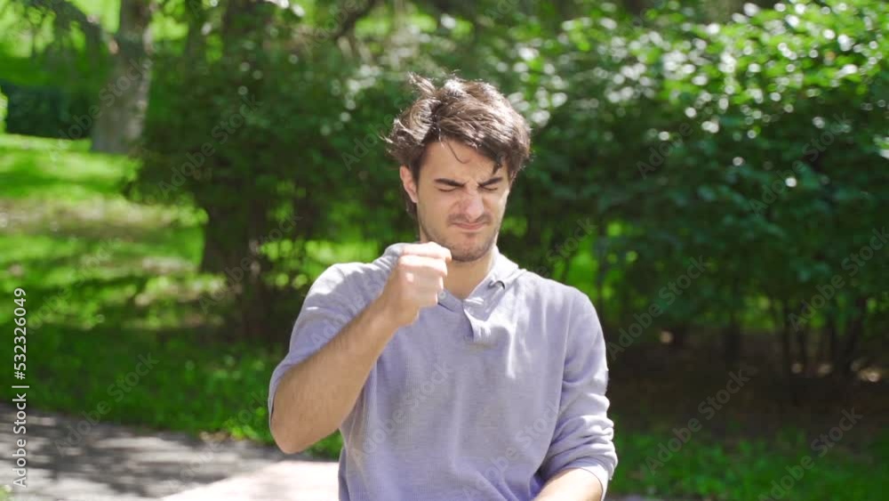 Disabled young man getting angry in slow motion.
Young disabled person in wheelchair being angry in slow motion.
Disabled young man getting angry in slow motion.
Young disabled person in wheelchair being angry in slow motion.