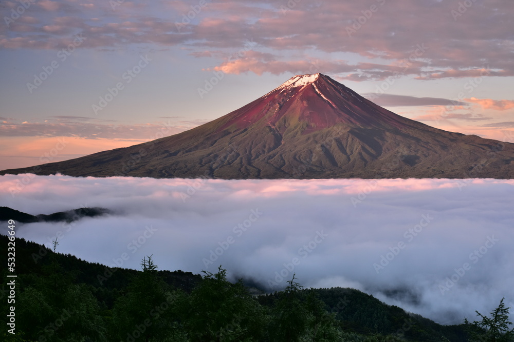 雲海の富士山 雲海の富士山