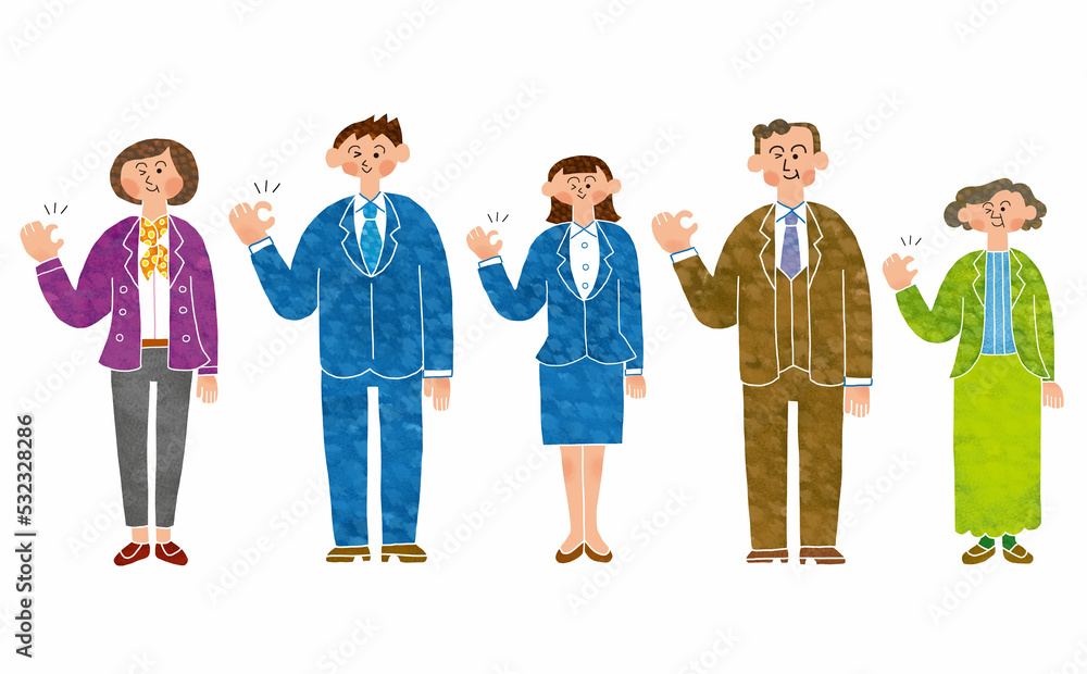 ビジネスパーソンのセット　OK