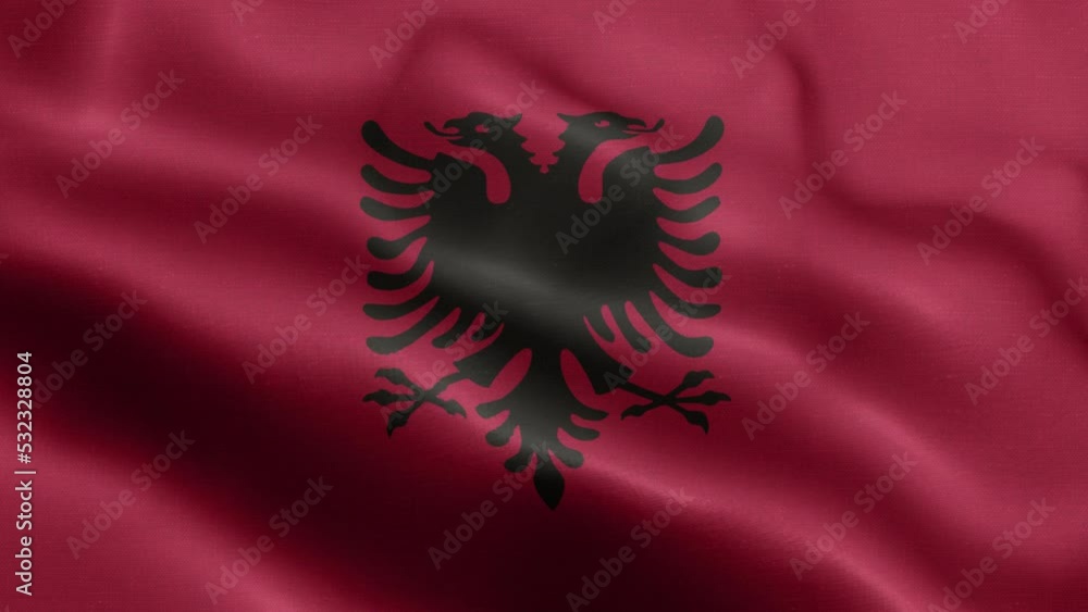 Flag Of Albania - Albania Flag High Detail - National flag Albania wave Pattern loopable Elements - Fabric texture and endless loop - Highly detailed animation of the Adjara Georgia flag Flag Of Albania - Albania Flag High Detail - National flag Albania wave Pattern loopable Elements - Fabric texture and endless loop - Highly detailed animation of the Adjara Georgia flag