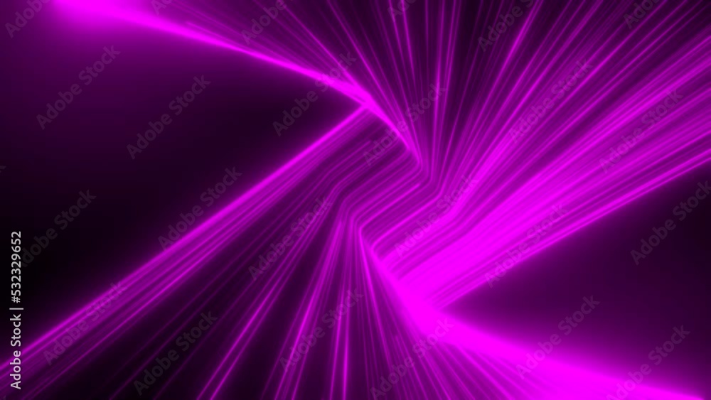 Abstract Zigzag Shape Pink Glowing Speed Lines Moving Loop Abstract Zigzag Shape Pink Glowing Speed Lines Moving Loop