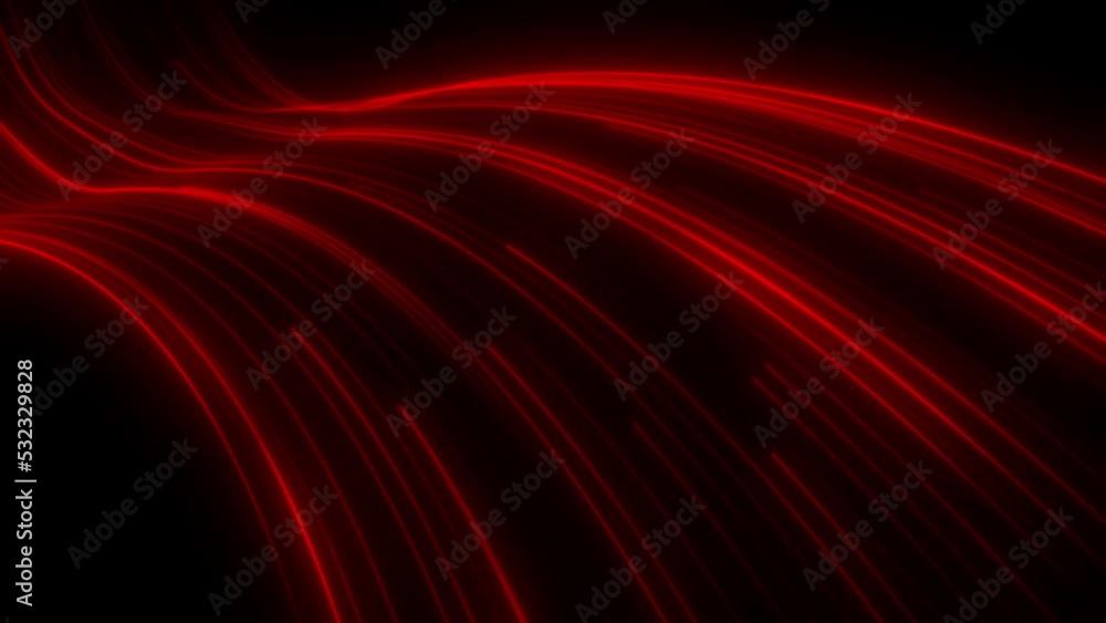 Curved Red Glowing Speed Lines Loop Curved Red Glowing Speed Lines Loop