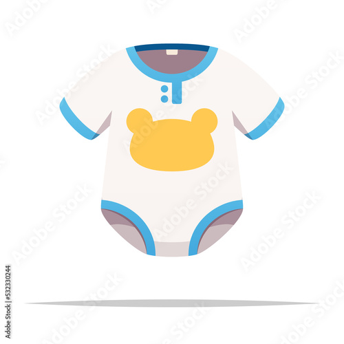 Baby onesie bodysuit vector isolated illustration