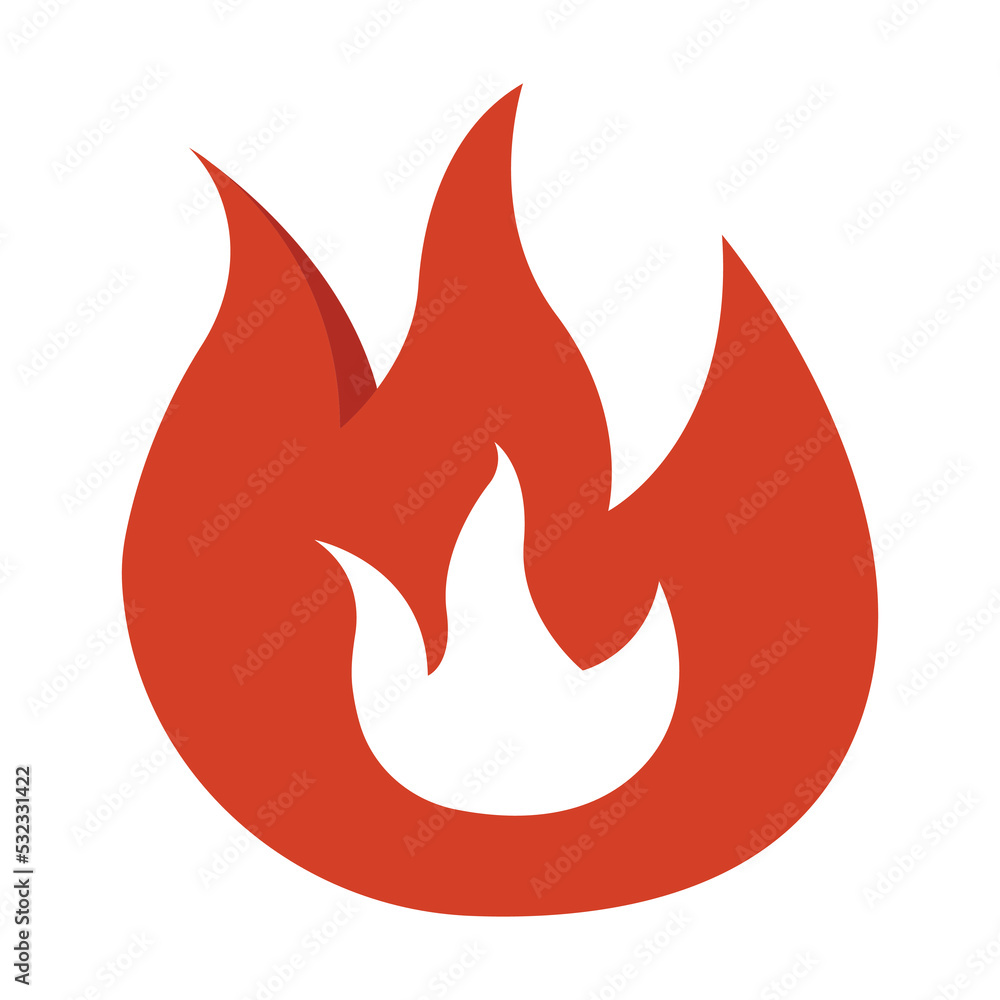Fire icon illustration. illustration flat icon style. Simple design editable Fire icon illustration. illustration flat icon style. Simple design editable