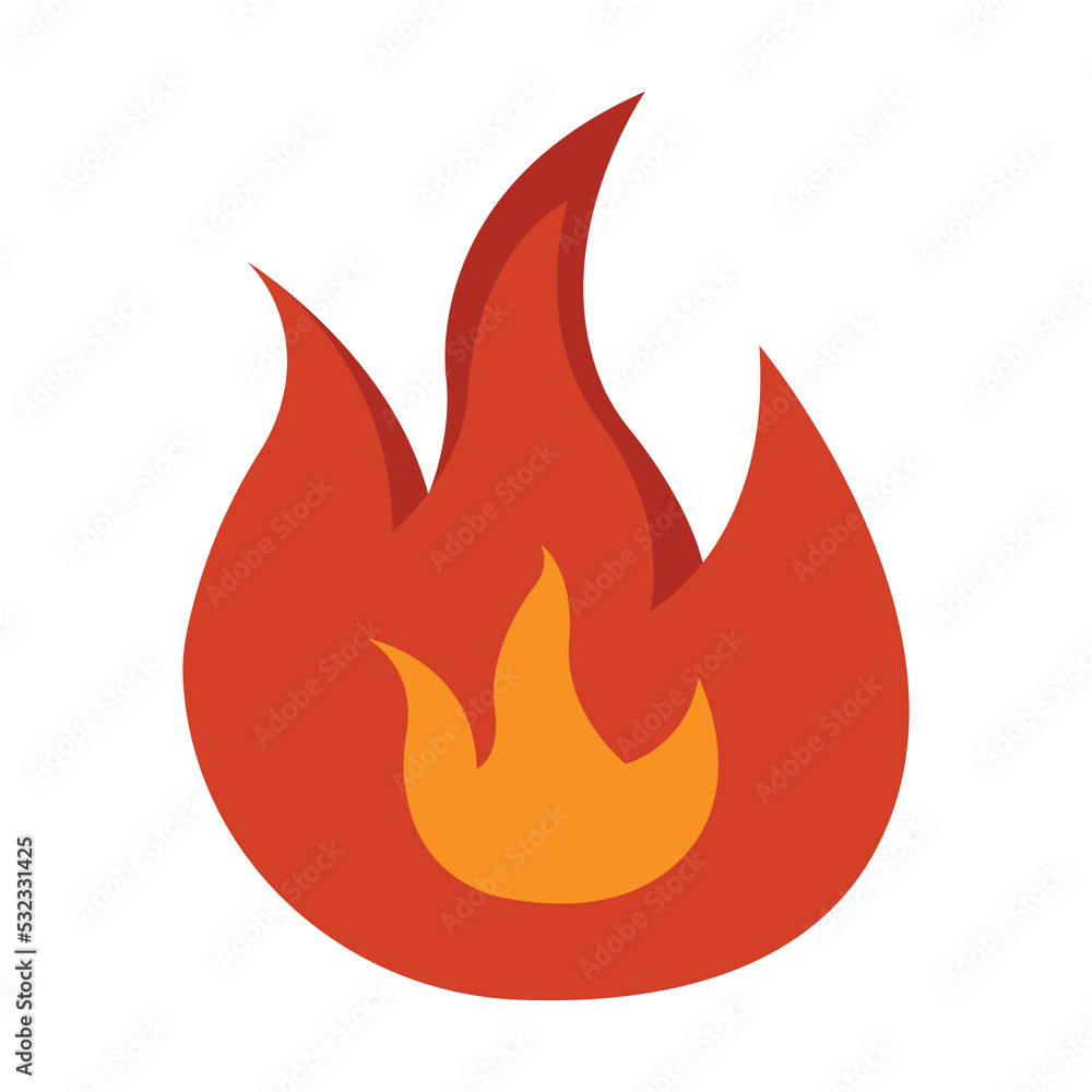 Fire icon illustration. illustration flat icon style. Simple design editable Fire icon illustration. illustration flat icon style. Simple design editable