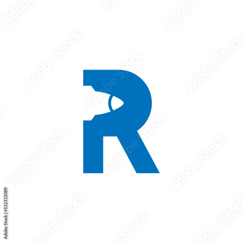 Free Download Initial R Rocket logo design template vector illustration - GFXLoad