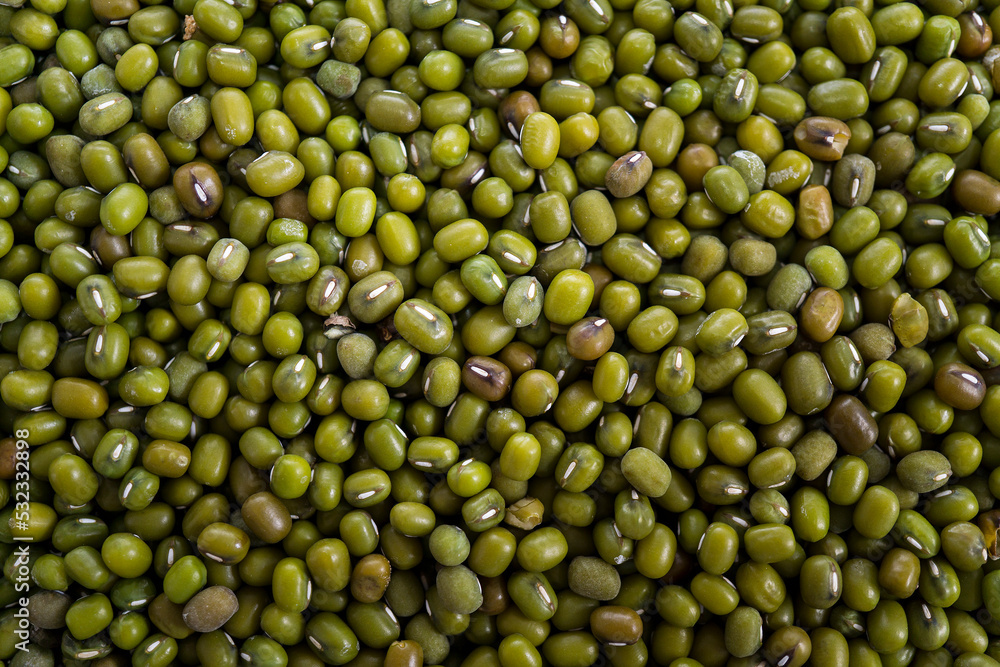 Top view of green bean seeds, suitable for web landing page, banner, background. Top view of green bean seeds, suitable for web landing page, banner, background.