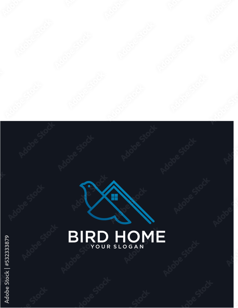 bird home logo design