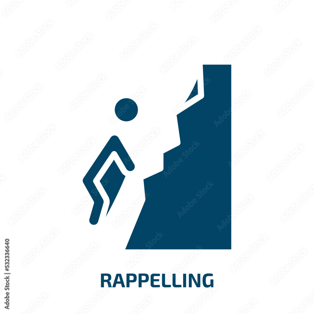 Vecteur Stock rappelling icon from activity and hobbies collection