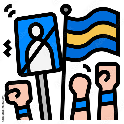 political unrest icon