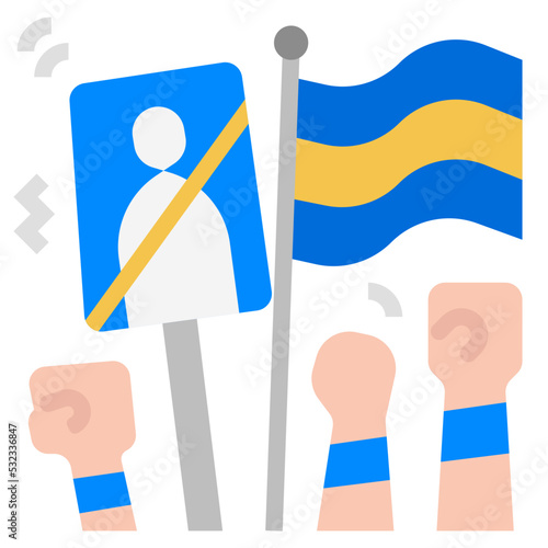 political unrest icon