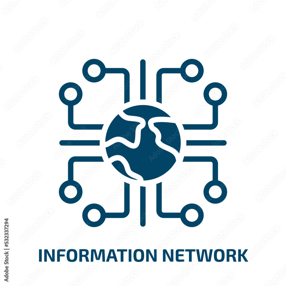 information network icon from computer collection. Filled information network, information, global glyph icons isolated on white background. Black vector information network sign, symbol for web information network icon from computer collection. Filled information network, information, global glyph icons isolated on white background. Black vector information network sign, symbol for web