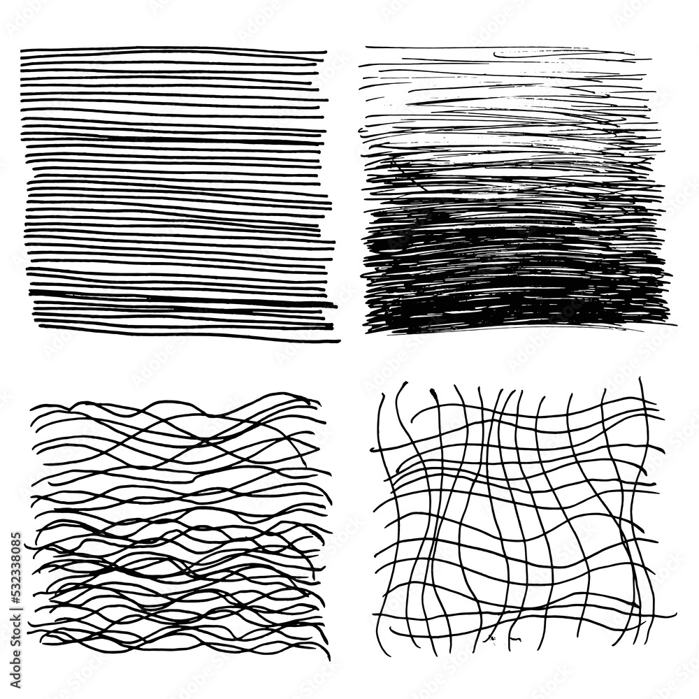 Abstract scribble doodle. 
Hand drawn scribble sketch. Isolated vector illustration on white background