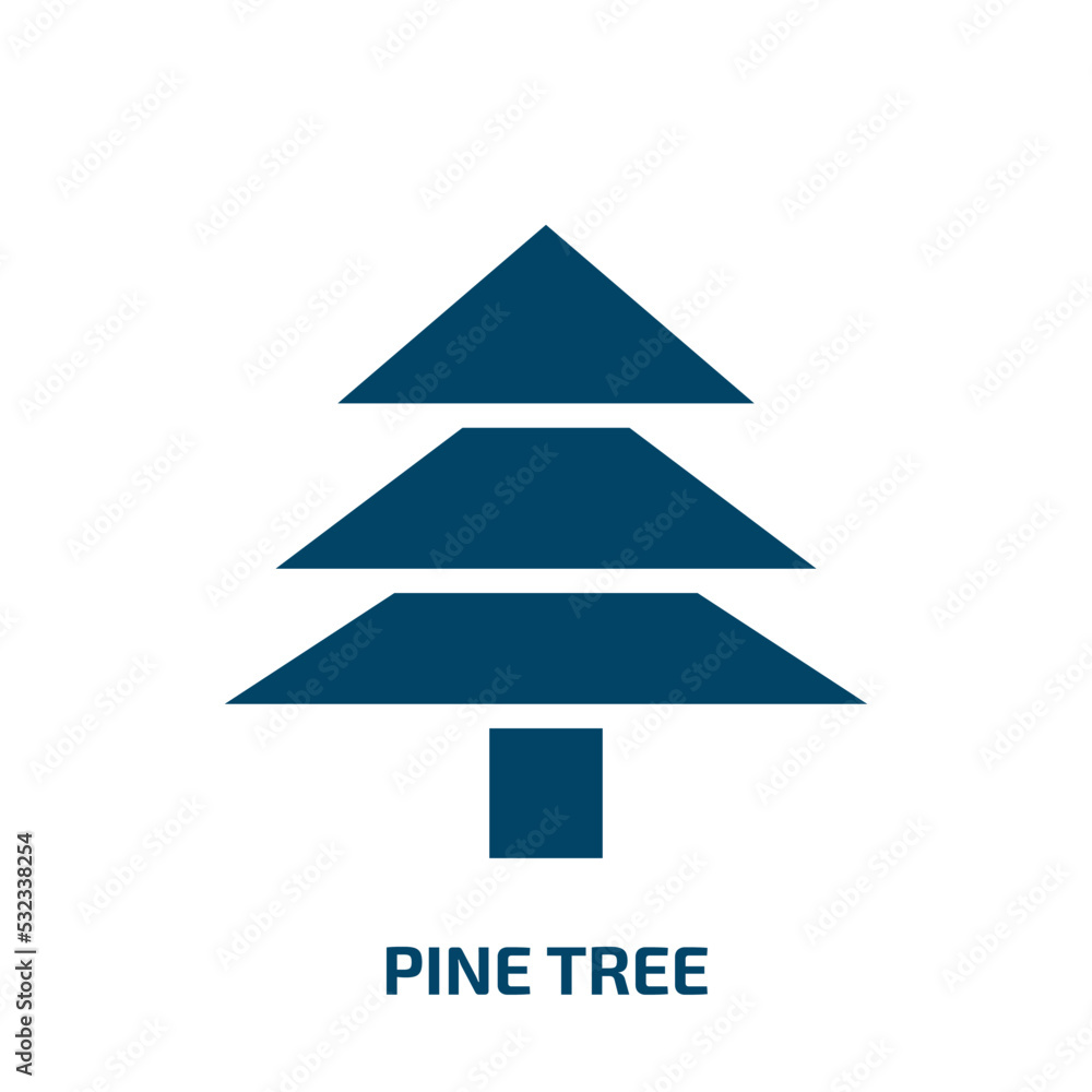 pine tree icon from nature collection. Filled pine tree, forest, pine glyph icons isolated on white background. Black vector pine tree sign, symbol for web design and mobile apps pine tree icon from nature collection. Filled pine tree, forest, pine glyph icons isolated on white background. Black vector pine tree sign, symbol for web design and mobile apps