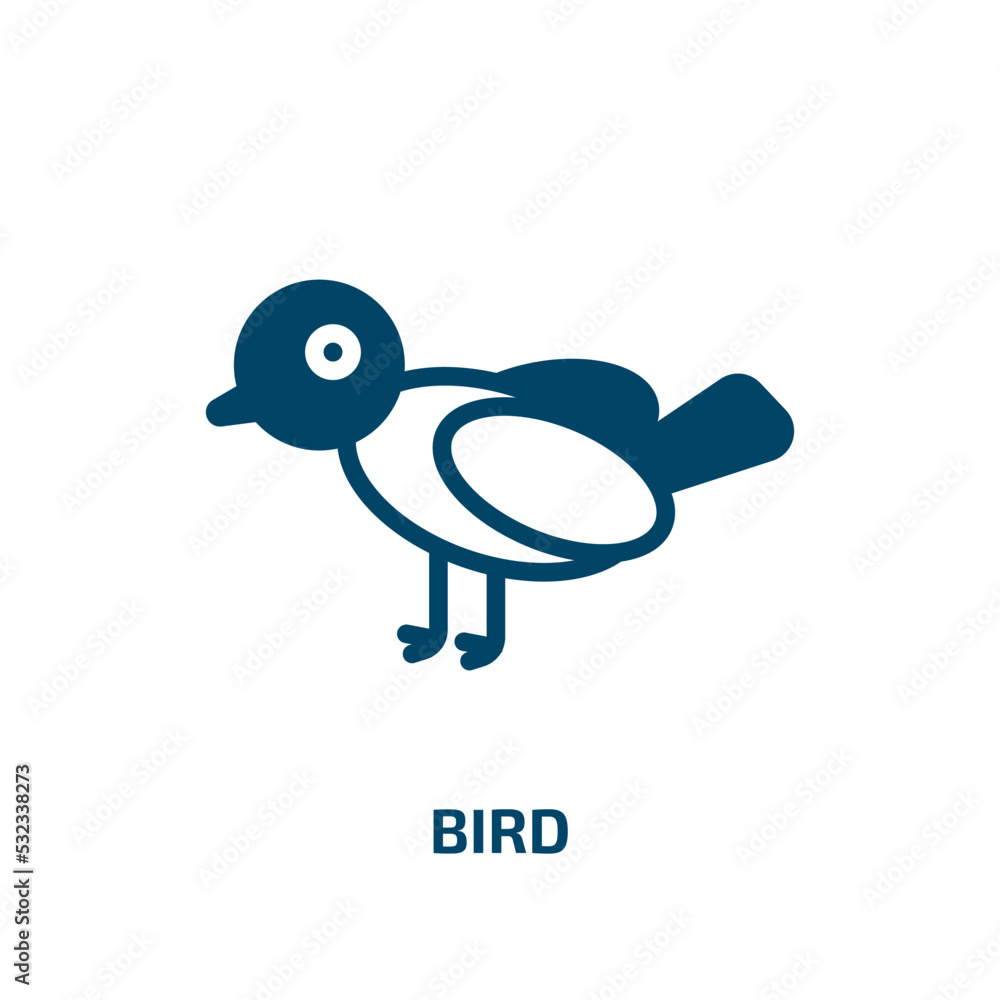 bird icon from nature collection. Filled bird, animal, love glyph icons isolated on white background. Black vector bird sign, symbol for web design and mobile apps bird icon from nature collection. Filled bird, animal, love glyph icons isolated on white background. Black vector bird sign, symbol for web design and mobile apps