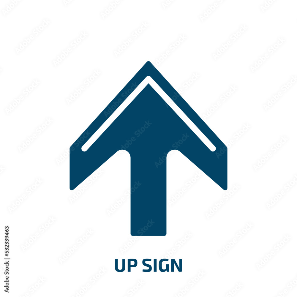 up sign icon from signs collection. Filled up sign, hand, business glyph icons isolated on white background. Black vector up sign sign, symbol for web design and mobile apps up sign icon from signs collection. Filled up sign, hand, business glyph icons isolated on white background. Black vector up sign sign, symbol for web design and mobile apps