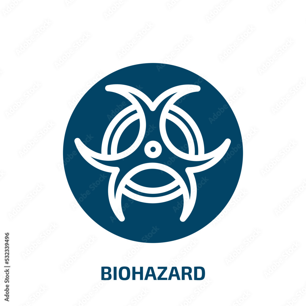 biohazard symbol icon from signs collection. Filled biohazard symbol, medical, medicine glyph icons isolated on white background. Black vector biohazard symbol sign, symbol for web design and mobile biohazard symbol icon from signs collection. Filled biohazard symbol, medical, medicine glyph icons isolated on white background. Black vector biohazard symbol sign, symbol for web design and mobile