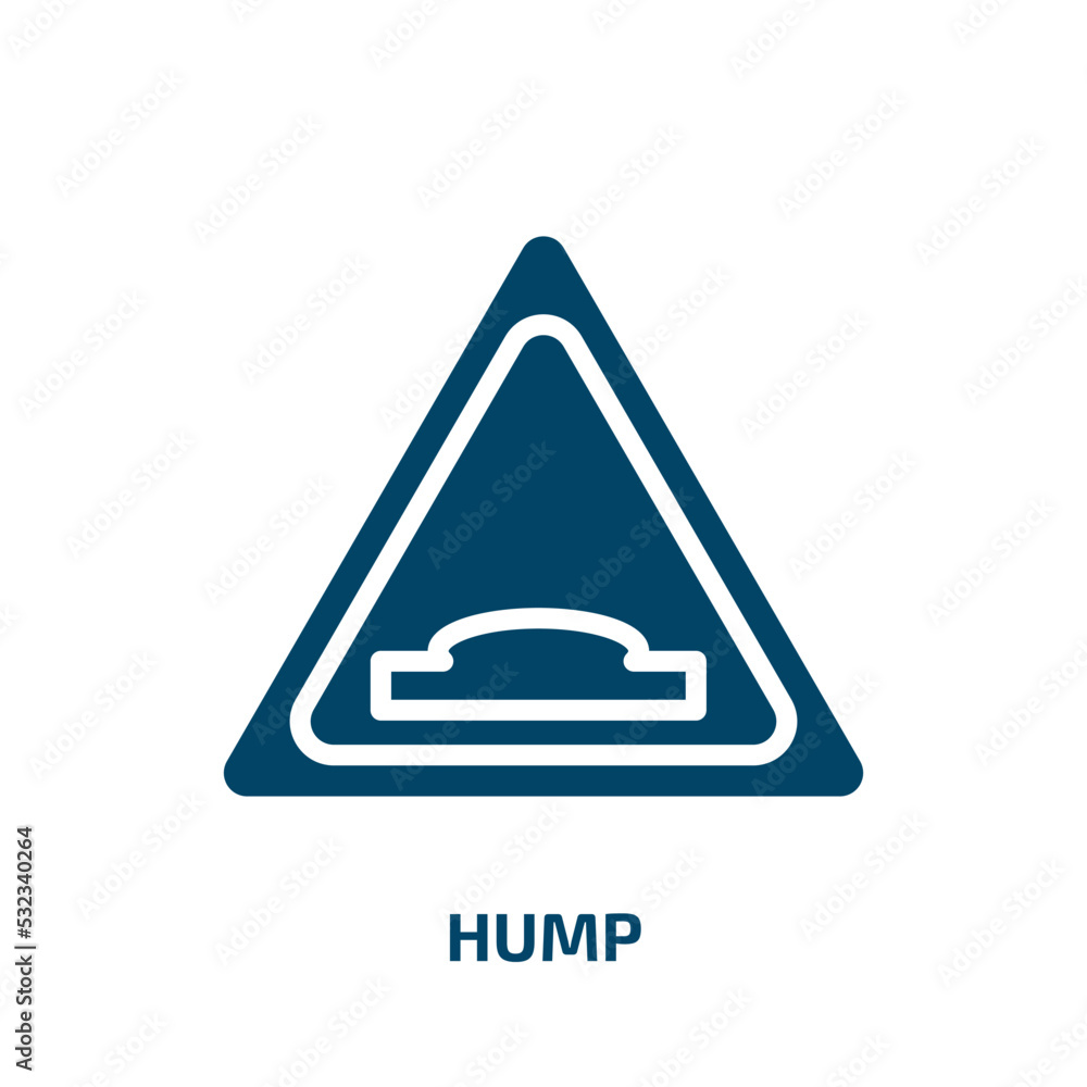 hump icon from traffic signs collection. Filled hump, camel, animal glyph icons isolated on white background. Black vector hump sign, symbol for web design and mobile apps hump icon from traffic signs collection. Filled hump, camel, animal glyph icons isolated on white background. Black vector hump sign, symbol for web design and mobile apps