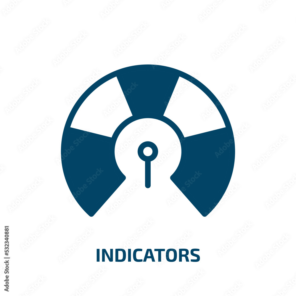 indicators icon from user interface collection. Filled indicators, indicator, measurement glyph icons isolated on white background. Black vector indicators sign, symbol for web design and mobile apps indicators icon from user interface collection. Filled indicators, indicator, measurement glyph icons isolated on white background. Black vector indicators sign, symbol for web design and mobile apps