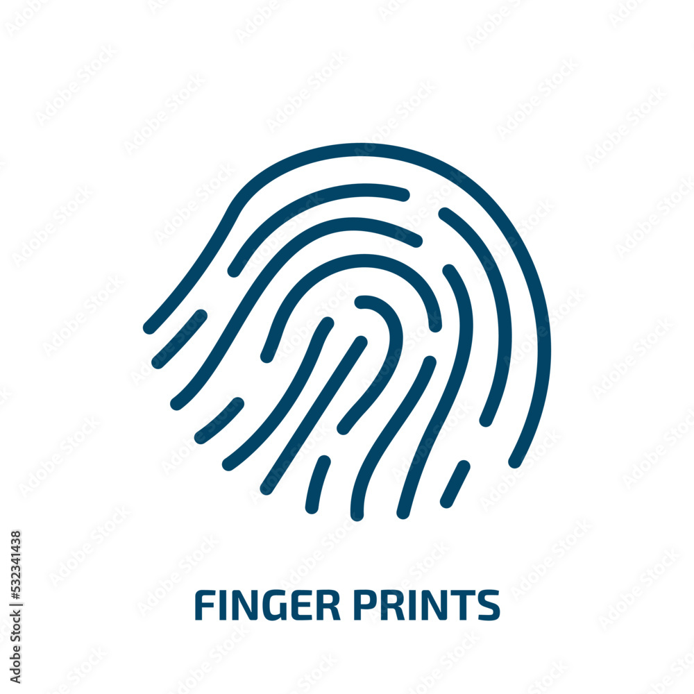 finger prints icon from user interface collection. Filled finger prints, security, identity glyph icons isolated on white background. Black vector finger prints sign, symbol for web design and mobile finger prints icon from user interface collection. Filled finger prints, security, identity glyph icons isolated on white background. Black vector finger prints sign, symbol for web design and mobile