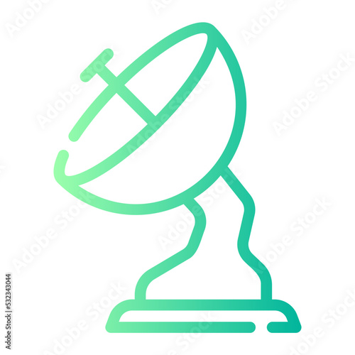 satelit dish gradient icon