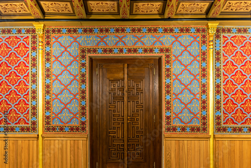 Bild auf Leinwand Interior of Rumbach sebestyen Street Synagogue