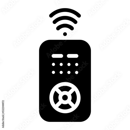 remote control glyph icon