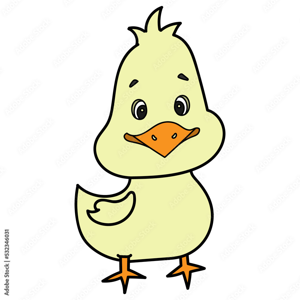 Fototapeta premium cartoon chick illustration