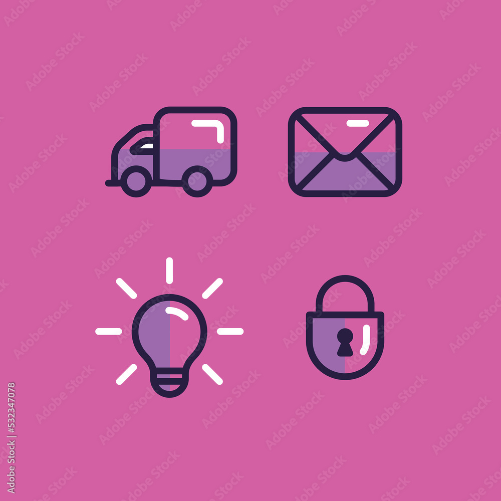 icon of business concept vector icon of business concept vector