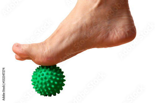 Fußreflexzonenmassage mit Igelball