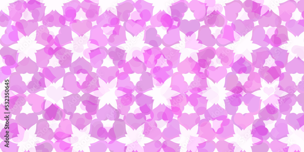 Pink heart-shaped pattern for design. Pink heart-shaped pattern for design.
