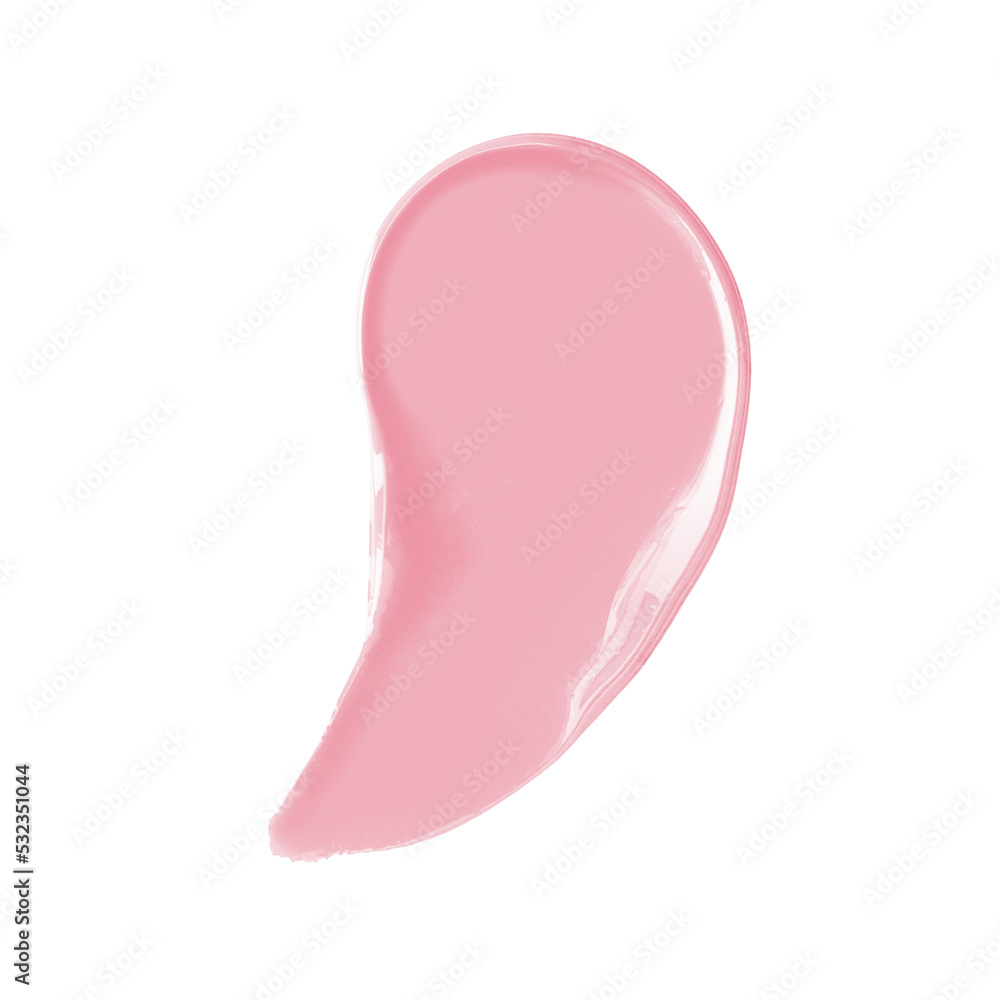 Cosmetic cream swipe isolated on white background. Make up smudge. BB, CC cream smear texture Cosmetic cream swipe isolated on white background. Make up smudge. BB, CC cream smear texture