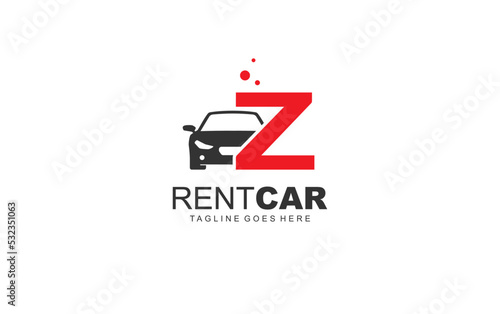 Wallpaper Mural Z logo rental for branding company. transportation template vector illustration for your brand. Torontodigital.ca