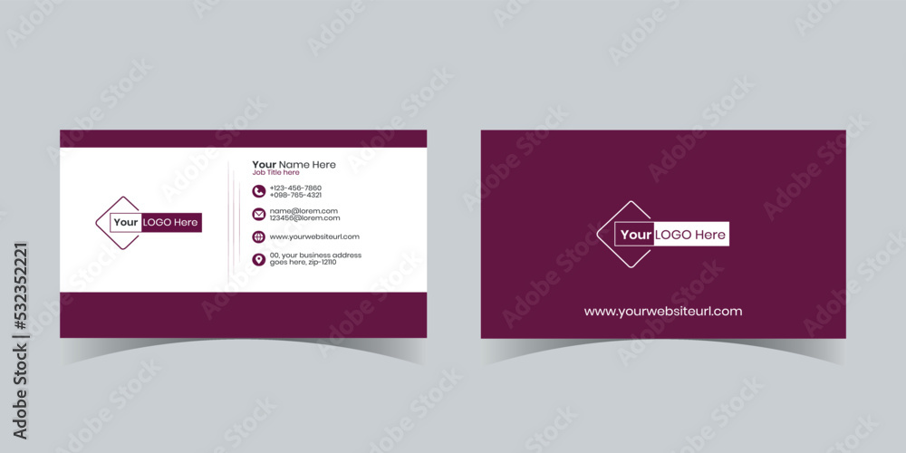 Multipurpose Corporate Business Card Template Design Multipurpose Corporate Business Card Template Design