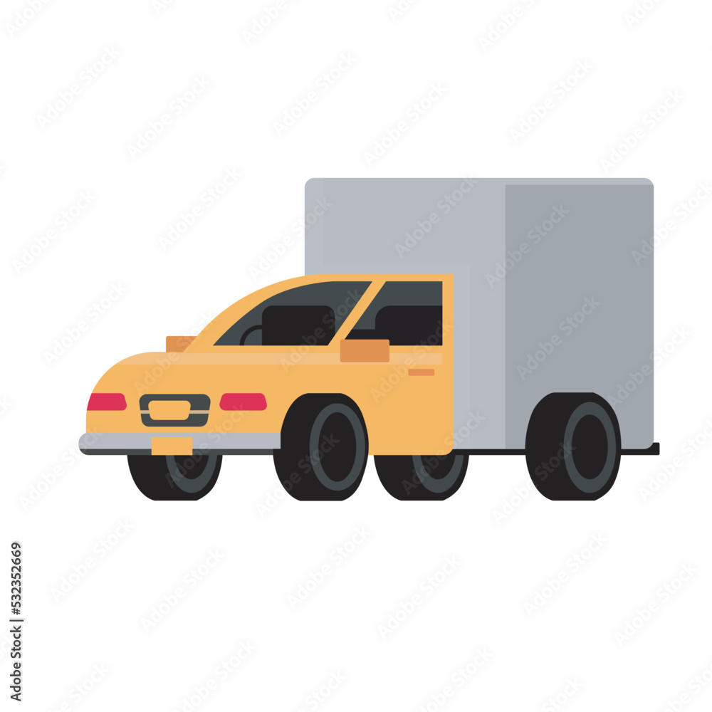 truck box icon symbol sign vector illustration logo template Isolated for any purpose