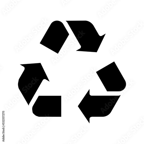 Recycle icon. Trash can sign. vector illustration