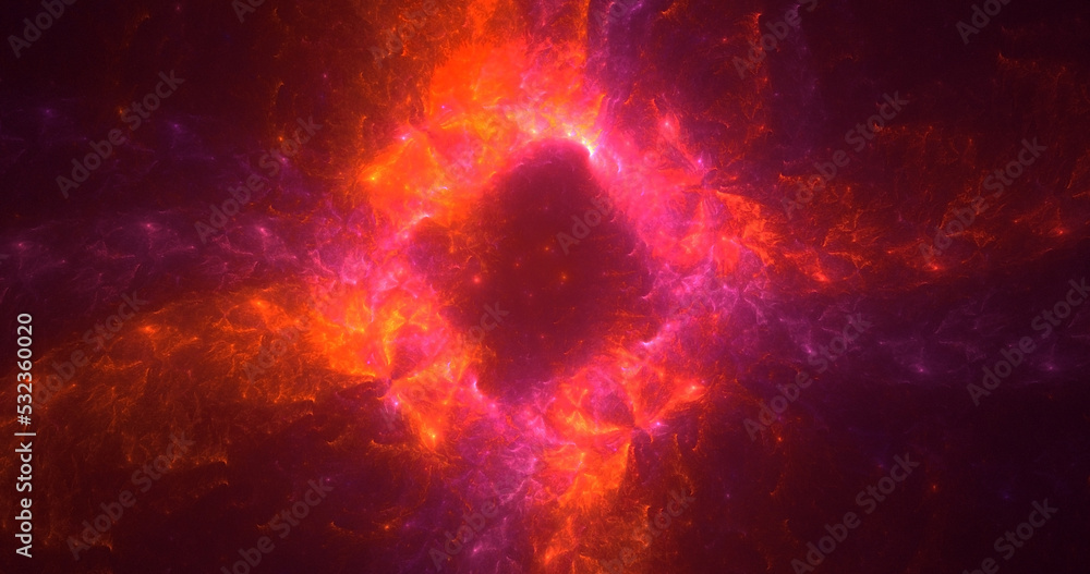 Obraz premium 3D rendering abstract fractal light background