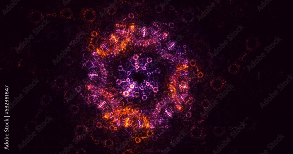 3D rendering abstract round light background 3D rendering abstract round light background