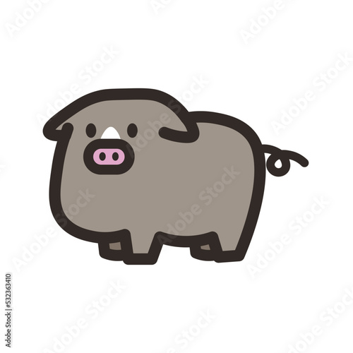 黒豚のアイコン