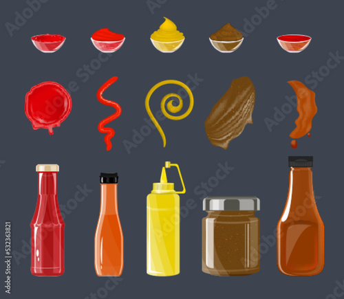 Flat Sauces Set