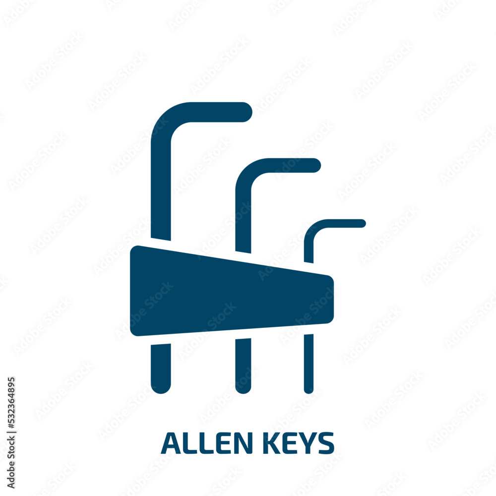 allen keys icon from construction and tools collection. Filled allen keys, allen, key glyph icons isolated on white background. Black vector allen keys sign, symbol for web design and mobile apps allen keys icon from construction and tools collection. Filled allen keys, allen, key glyph icons isolated on white background. Black vector allen keys sign, symbol for web design and mobile apps