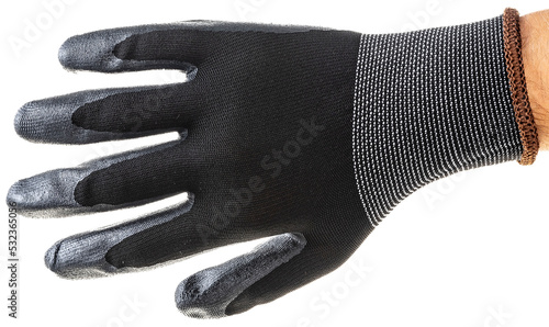 work gloves on white background