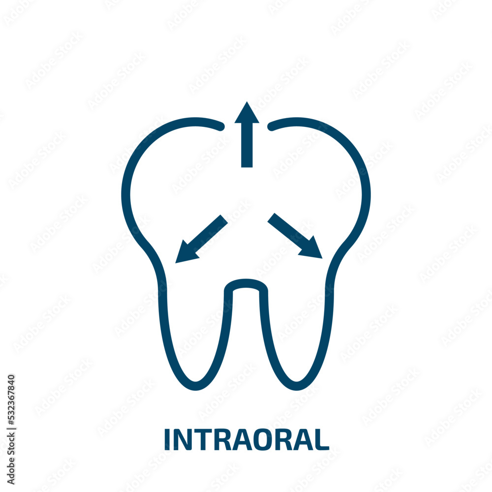 intraoral icon from dentist collection. Filled intraoral, dental, teeth ...