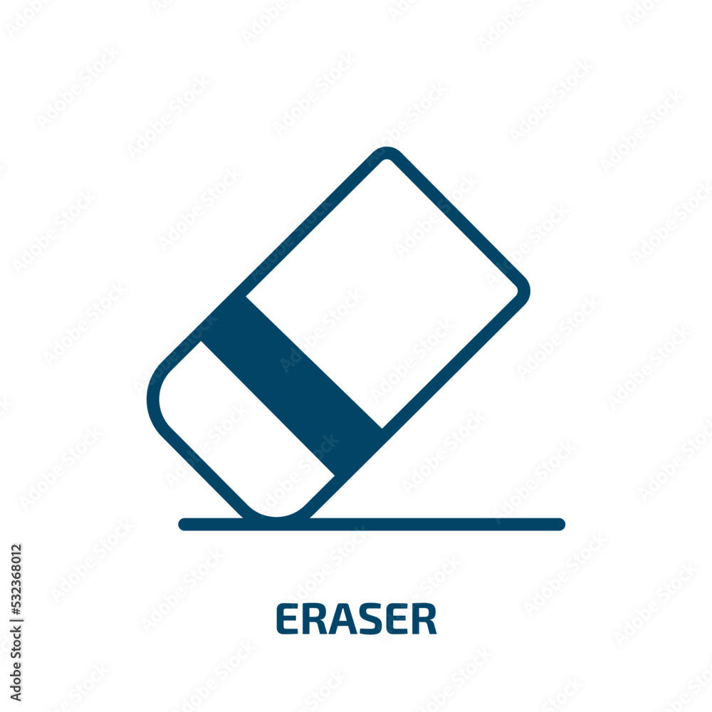eraser icon from education collection. Filled eraser, pen, pencil glyph icons isolated on white background. Black vector eraser sign, symbol for web design and mobile apps eraser icon from education collection. Filled eraser, pen, pencil glyph icons isolated on white background. Black vector eraser sign, symbol for web design and mobile apps