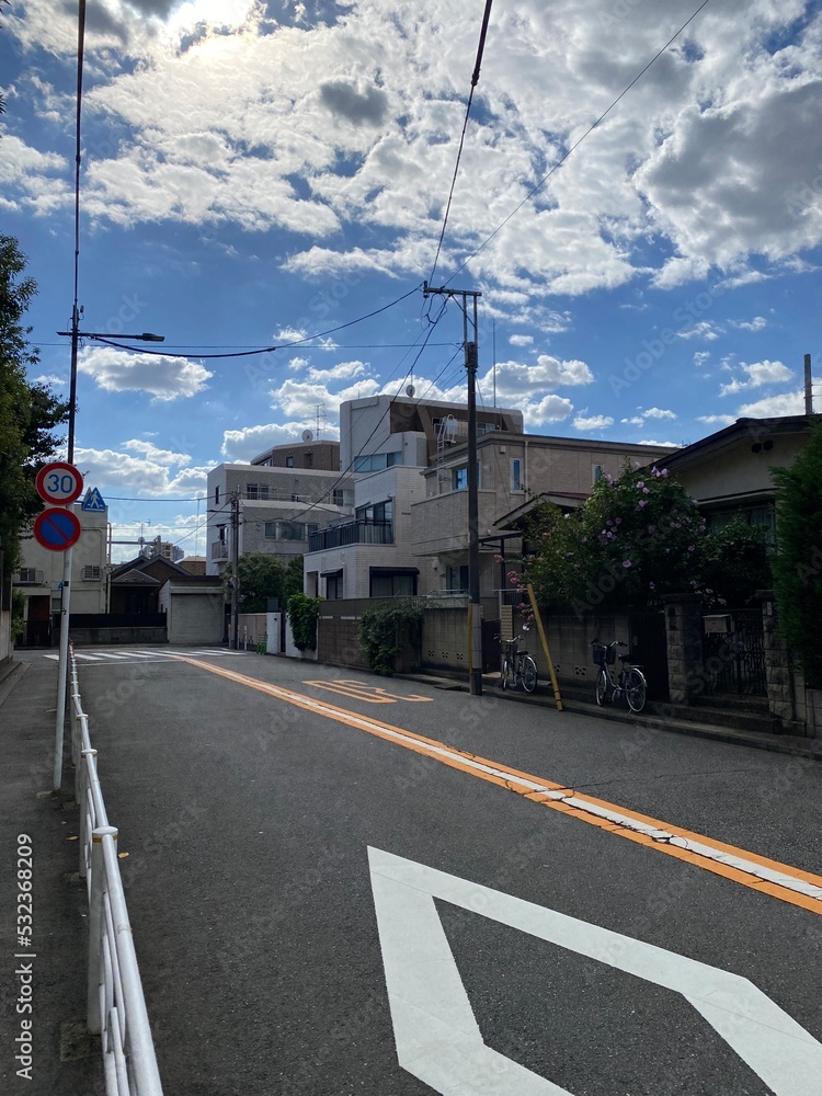 Ordinary street of Tokyo year 2022
