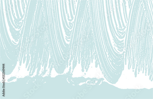 Grunge texture. Distress blue rough trace. Cool ba